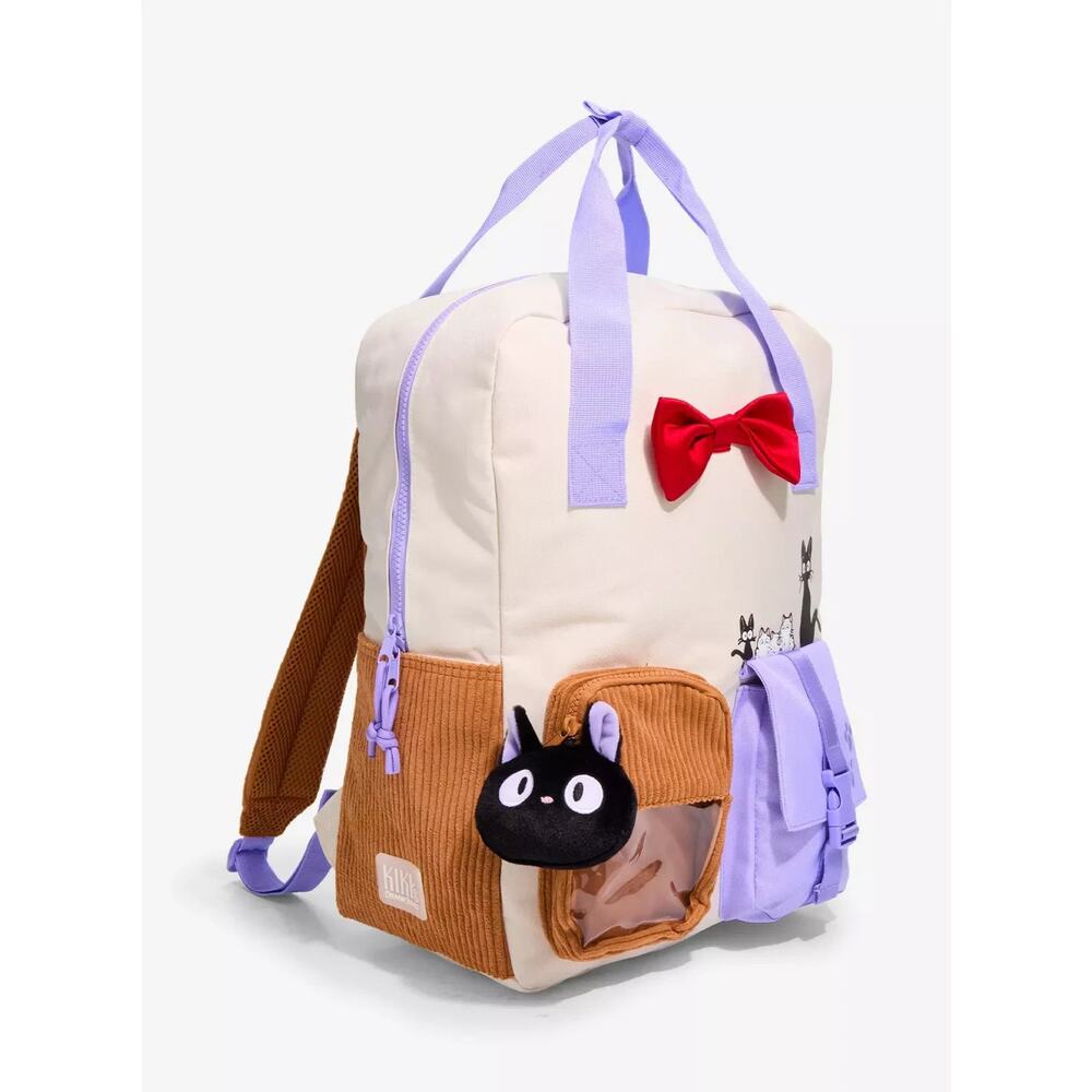 Studio Ghibli Kiki's Delivery Service Jiji Multi Pocket Backpack NEW - Picture 4 of 6
